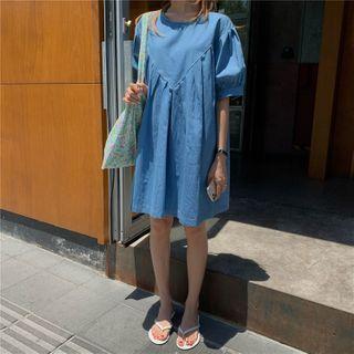 Puff Sleeve A-line Dress