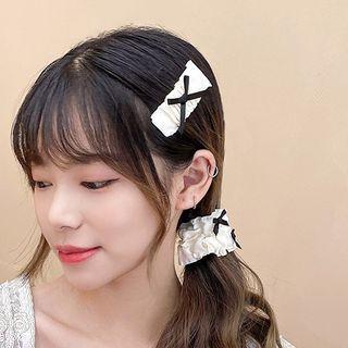Bow Fabric Hair Clip / Fabric Hair Tie