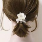 Flower Hair Tie White - One Size