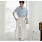 Short-sleeve Shirt / Cropped Wide-leg Pants