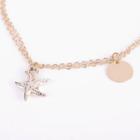 Alloy Starfish Anklet H0010 - Gold - One Size