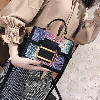 Gradient Glittered Crossbody Bag