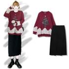 Christmas Sweater / Midi Skirt