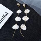 Shell & Pearl Dangle Earring 1 Pair - Shell Pearl - One Size