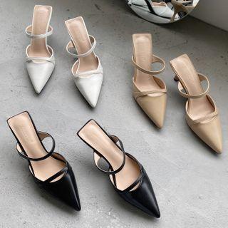 Pointed-toe High-heel Sandals