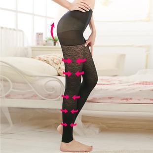 Warm-keeping Lace Panel Leggings