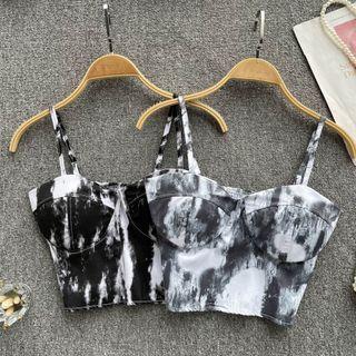 Suspender Off-shoulder Cropped Tank Top