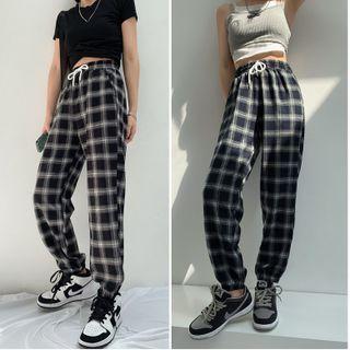 Plaid Loose-fit Joggers