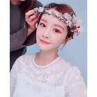Beribboned Floral Garland Hair Band One Size