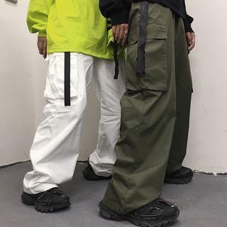 Couple Matching Cargo Wide-leg Pants