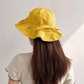 Bow Ruffled Sun Hat