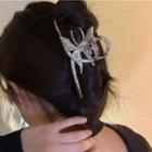 Butterfly Hair Claw 1 Pc - K04-249 - Silver - One Size