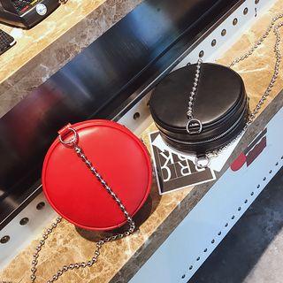 Bead Strap Round Crossbody Bag
