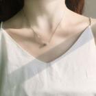 925 Sterling Silver Rhinestone Pendant Necklace Necklace - Rhinestone - Heart - One Size