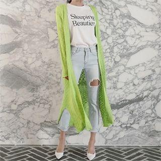 Colored Maxi Cardigan