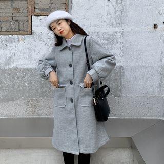 Long Coat / Set: Bell-sleeve Jacket + Skirt