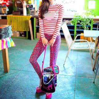 Set: Striped Rashguard + Striped Swim Pants