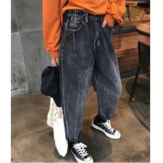Cropped Baggy Straight-fit Jeans
