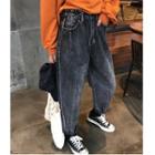 Cropped Baggy Straight-fit Jeans