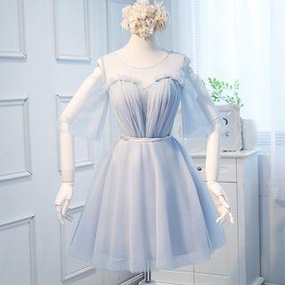 Mesh Short Bridesmaid Dress