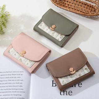 Floral Trifold Cropped Wallet
