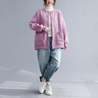 Single-breasted Jacket Light Purple - One Size