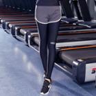 Plain Inset Sports Shorts Leggings