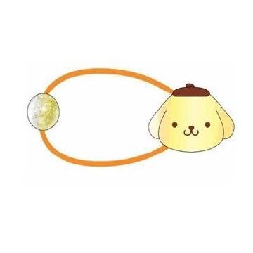 Daniel & Co. - Sanrio Pompompurin Mascot Pony Tail Hair Tie 1 Pc