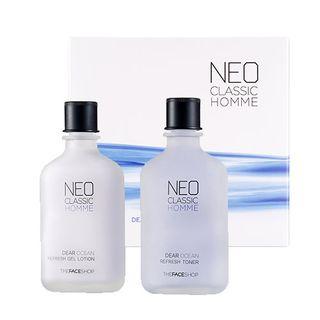 The Face Shop - Neo Classic Homme Dear Ocean Homme Skin Care Set: Toner 110ml + Lotion 110ml 2pcs