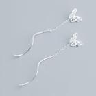 925 Sterling Silver Butterfly Dangle Earring 1 Pair - S925 Sterling Silver - Silver - One Size