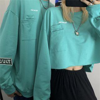 Lettering Pocket Pullover