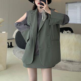Double Breasted Blazer / T-shirt