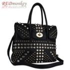 Studded Tote With Shoulder Strap