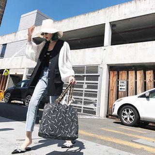 Mock Two-piece Long-sleeve Jacket