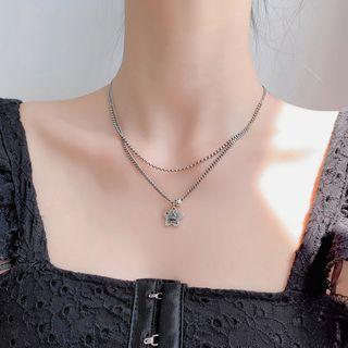 Star Necklace 1 Pc - Necklace - Silver - One Size