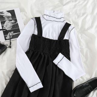 Frilled Long-sleeve Top / Jumper Dress