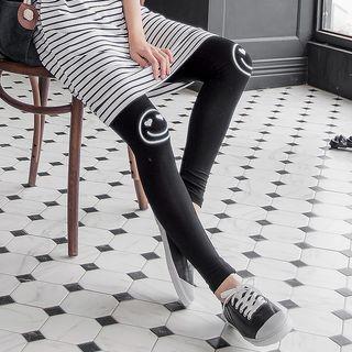 Smiley Print Leggings