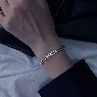 Stainless Steel Bracelet Bracelet - Silver - 20.5cm