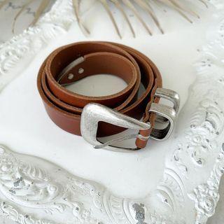 Buckled Real-leather Belt