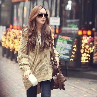 Dip-back Loose-fit Sweater