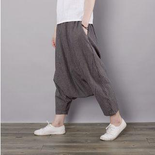 Pinstripe Drop Crotch Pants