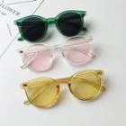 Transparent Frame Colored Lens Sunglasses