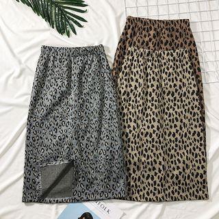 Reversible Leopard-print Midi Skirt
