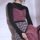 Cropped Metal-accent Camisole Top
