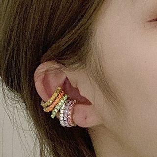 Set Of 6: Rhinestone Ear Cuff Set Of 6 Pcs - One Size