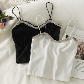 Rhinestone-trim Camisole Top