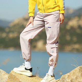 Drawstring-cuff Cargo Sport Pants