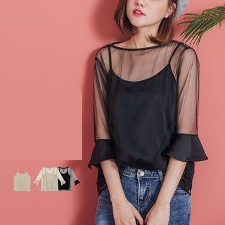 Set: Mesh Top + Camisole