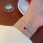 Heart Bracelet 1 Pc - Bracelet - Silver - One Size