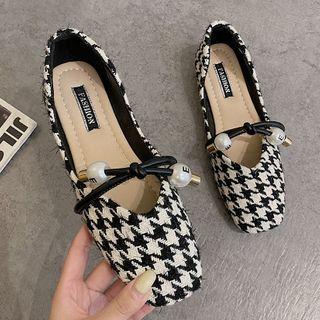 Houndstooth Dorsay Flats